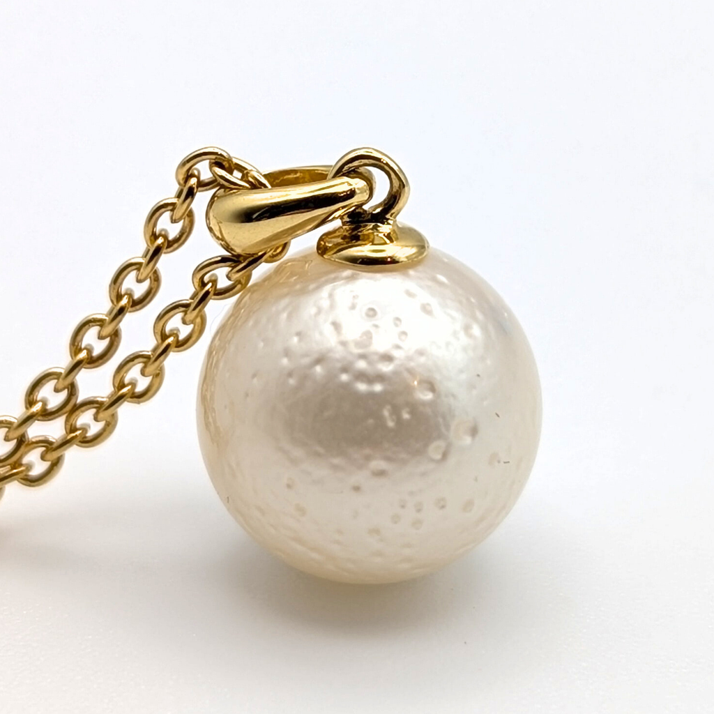 STARDUST 12mm White South Sea Pearl Pendant Necklace - view 5