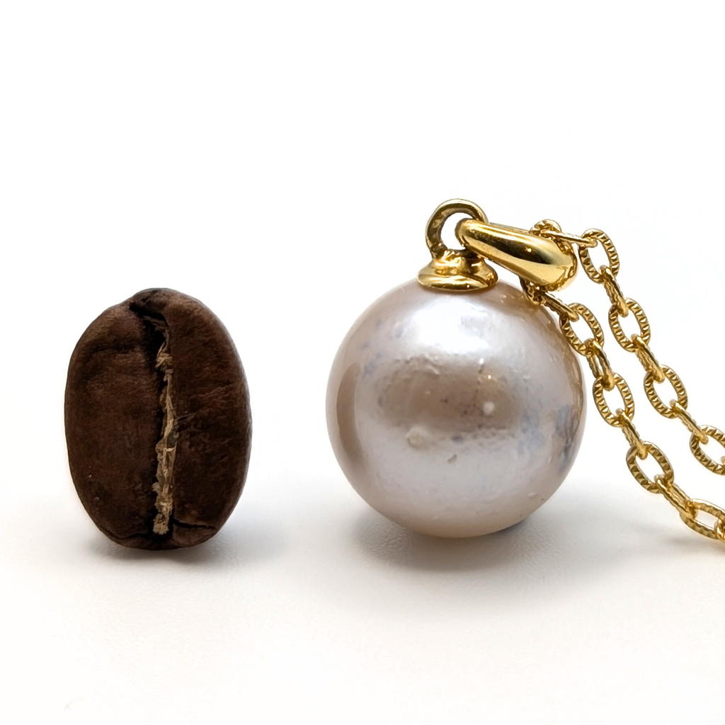 MUSE 12mm Pink South Sea Pearl Pendant Necklace - view 8
