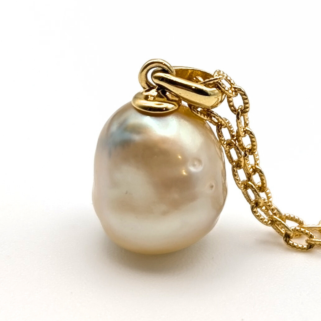 ORLA 11mm Golden South Sea Pearl Pendant Necklace