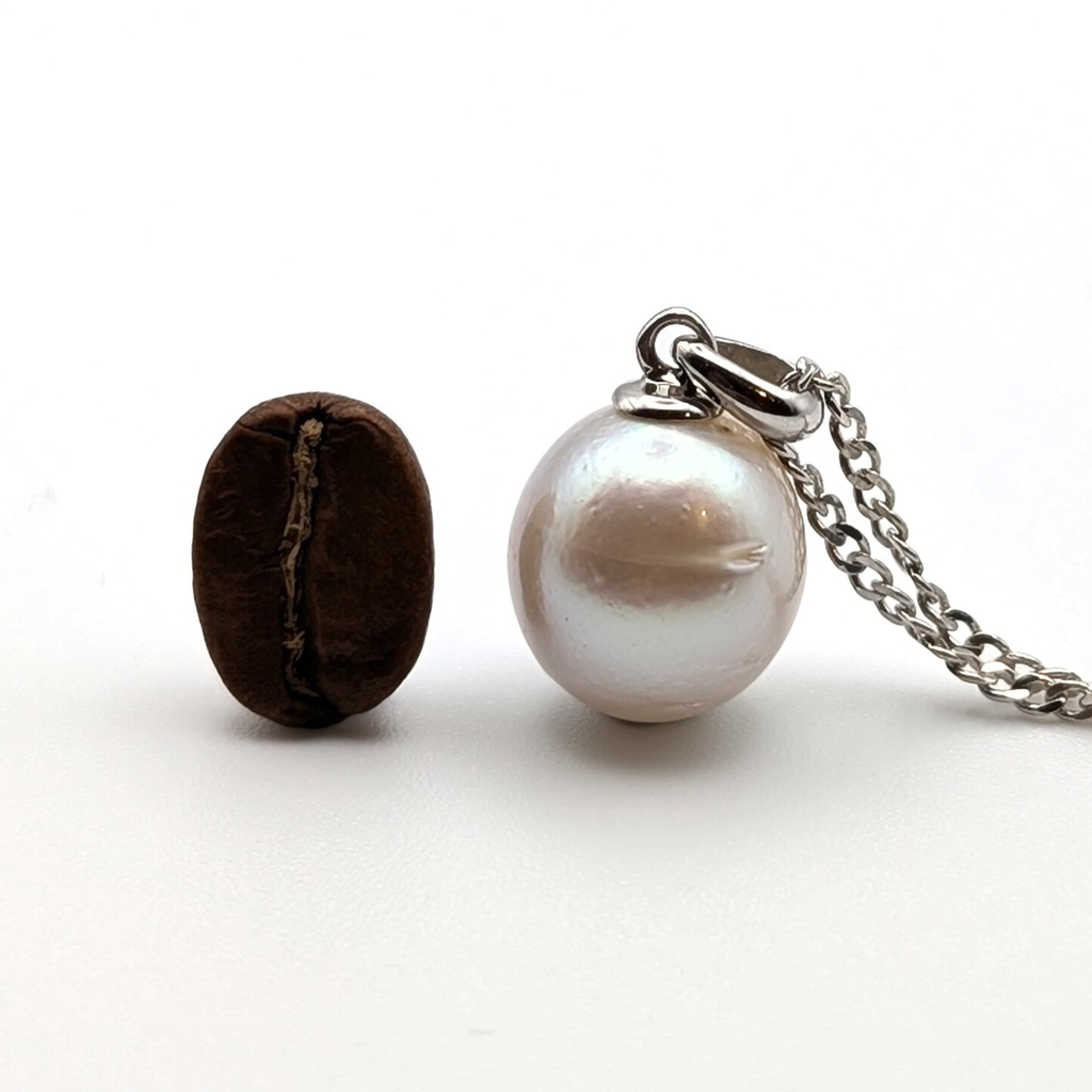 HAZE 10mm White South Sea Pearl Pendant Necklace - view 6