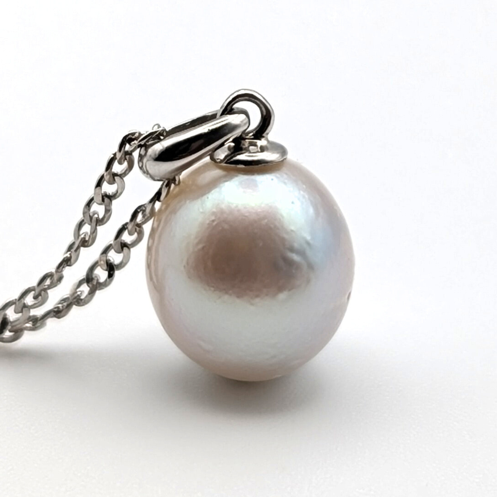 HAZE 10mm White South Sea Pearl Pendant Necklace - view 4
