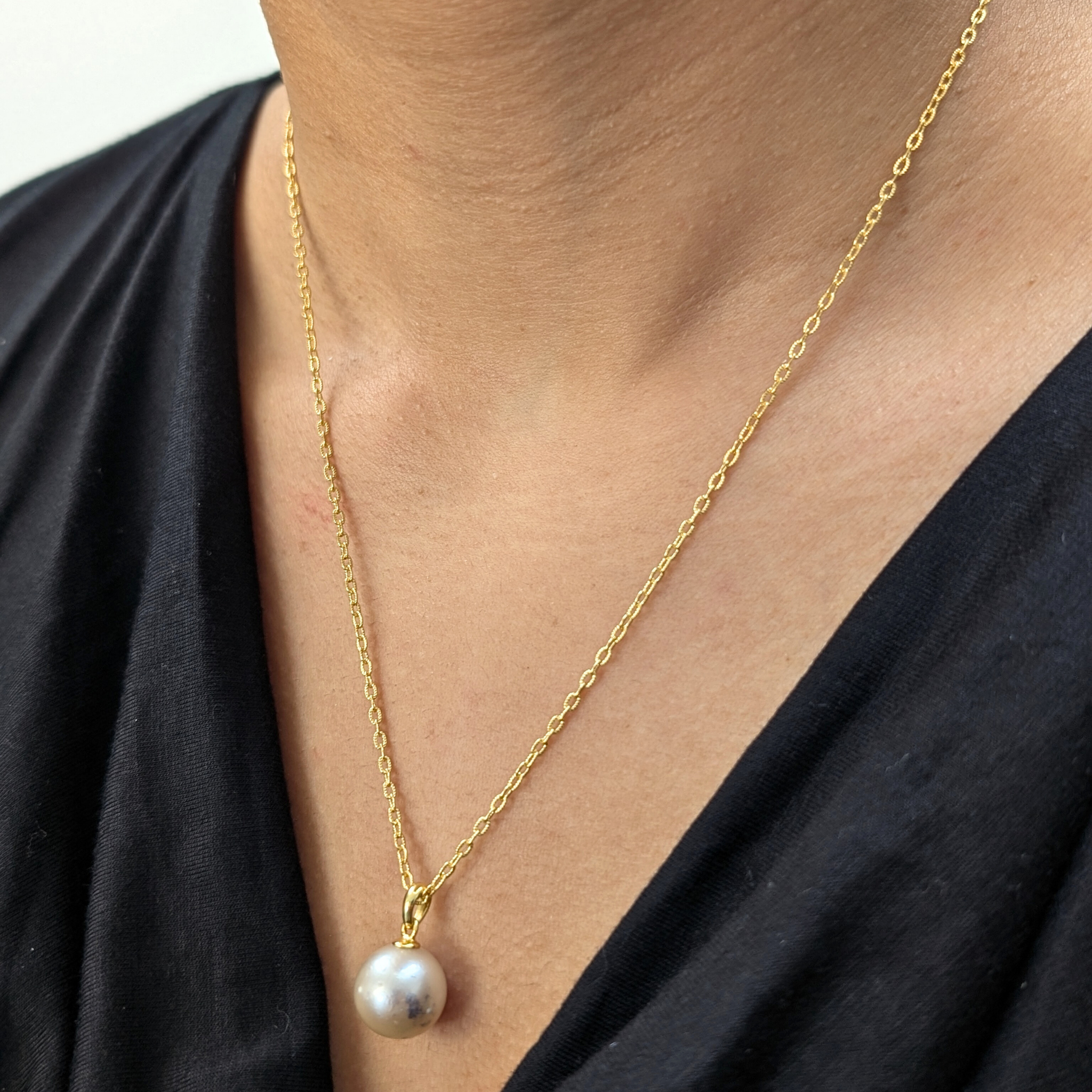 MUSE Pink South Sea Pearl Pendant Necklace