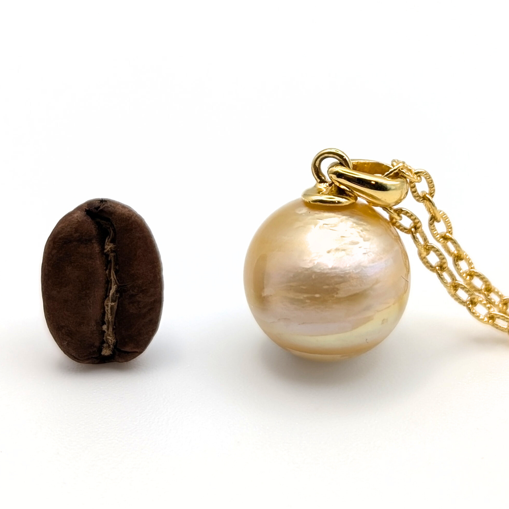 MARMO d’ORO 11mm Golden South Sea Pearl Pendant Necklace - view 8