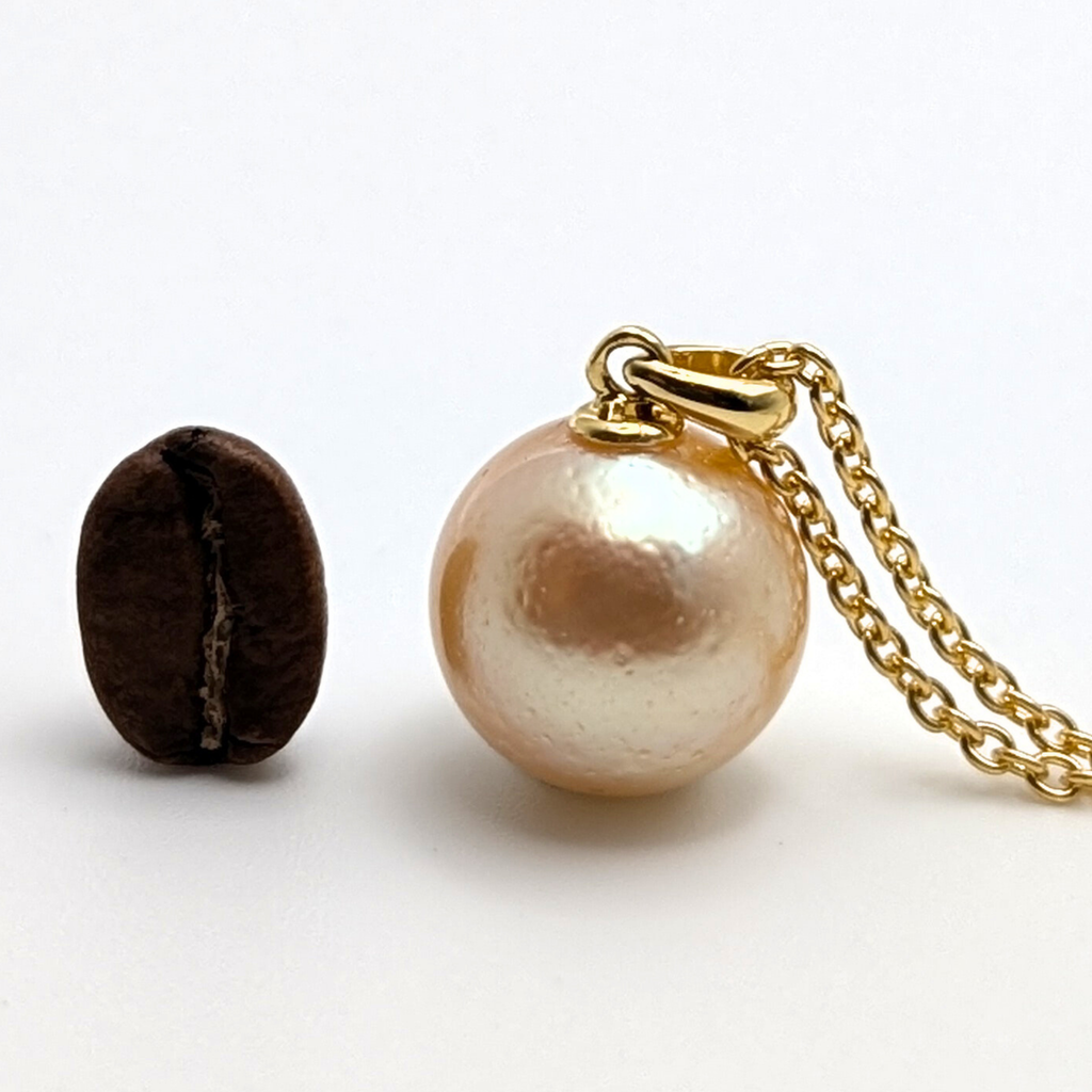 VESTA 13mm Golden South Sea Pearl Pendant Necklace - view 6