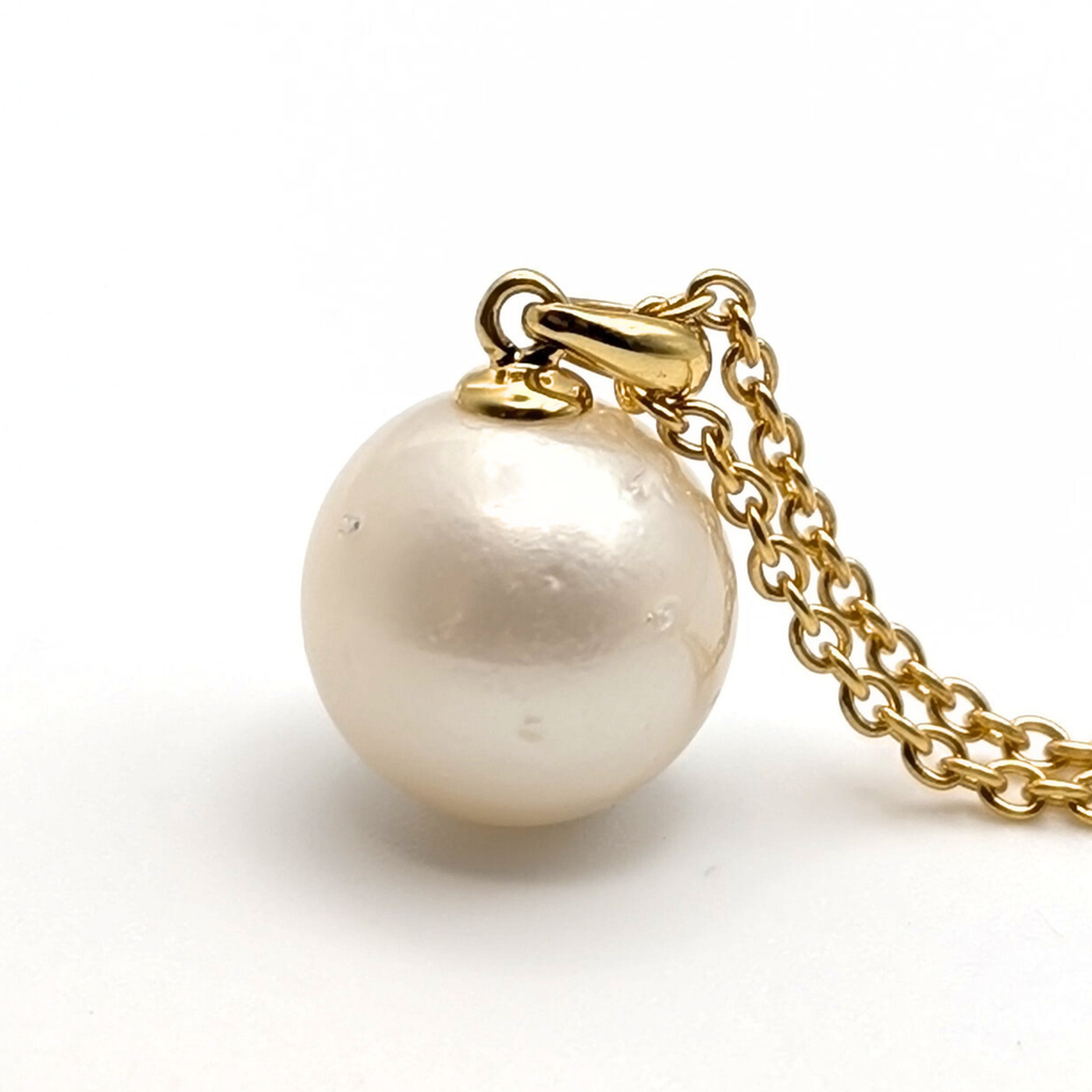 WHISPER 12mm White South Sea Pearl Pendant Necklace