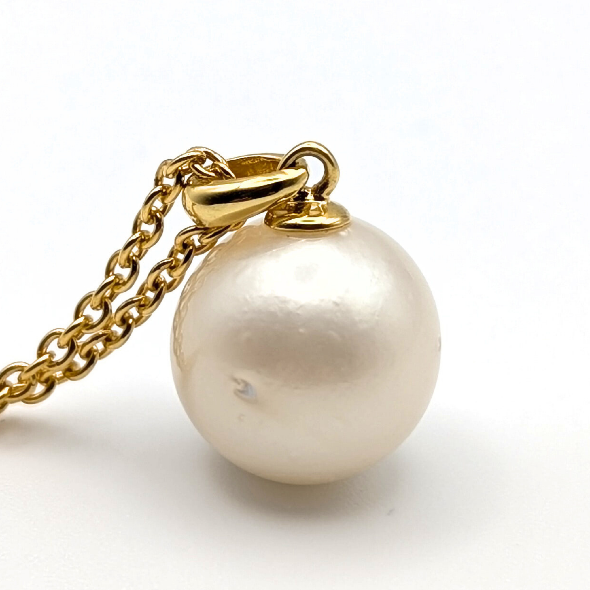 WHISPER 12mm White South Sea Pearl Pendant Necklace - view 5