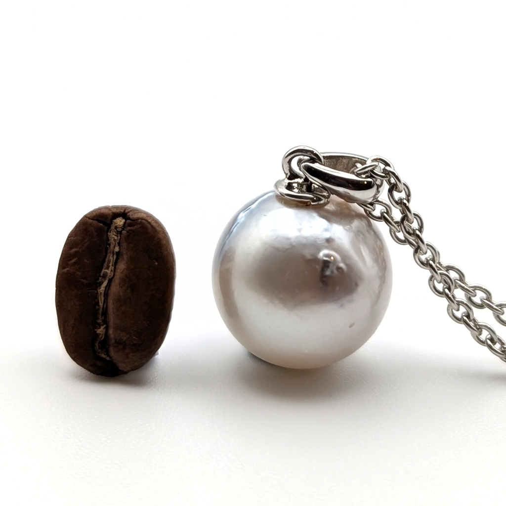 SERRA 12mm White South Sea Pearl Pendant Necklace - view 8