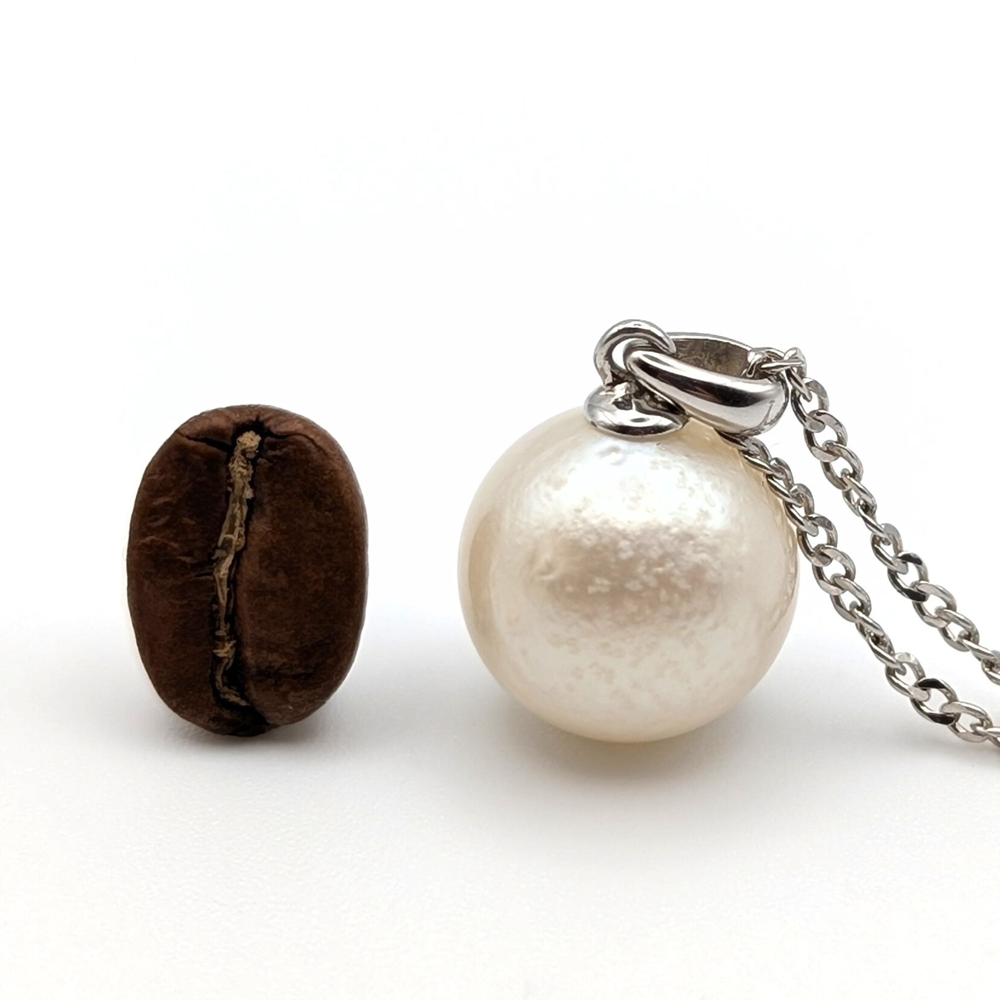 ASTRA 12mm Silver South Sea Pearl Pendant Necklace - view 8