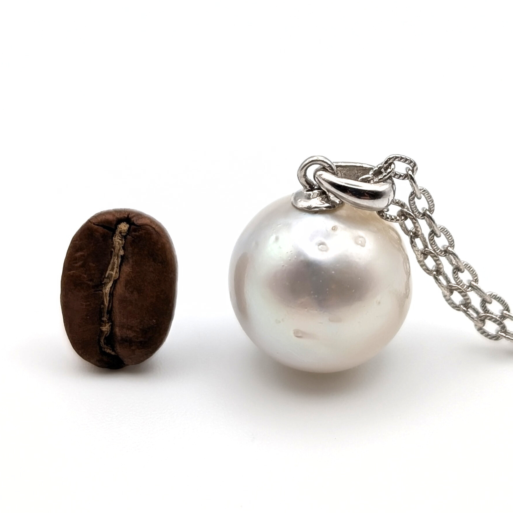 LUNAIRE 13mm Silver South Sea Pearl Pendant necklace - view 8