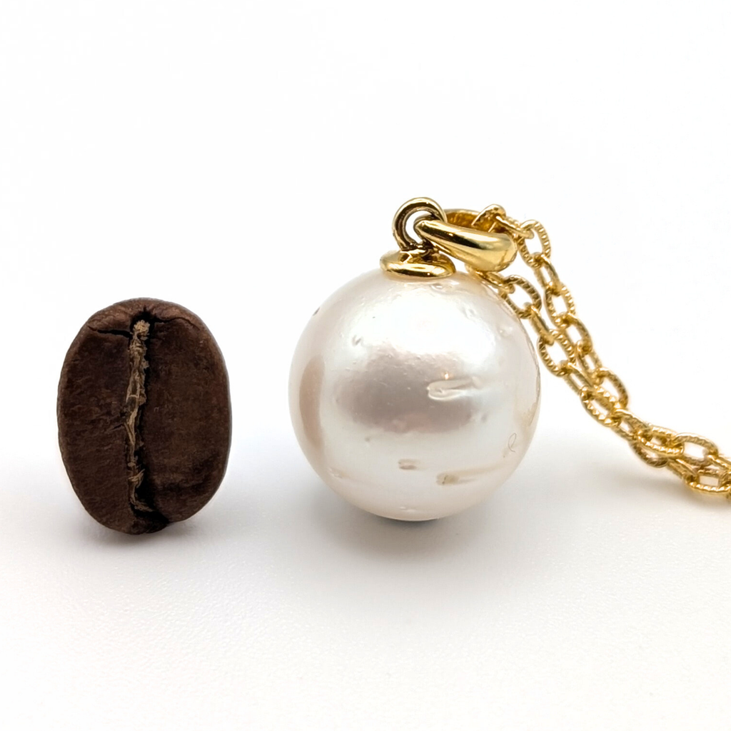 ROSALINE 12mm White South Sea Pearl Pendant Necklace - view 8