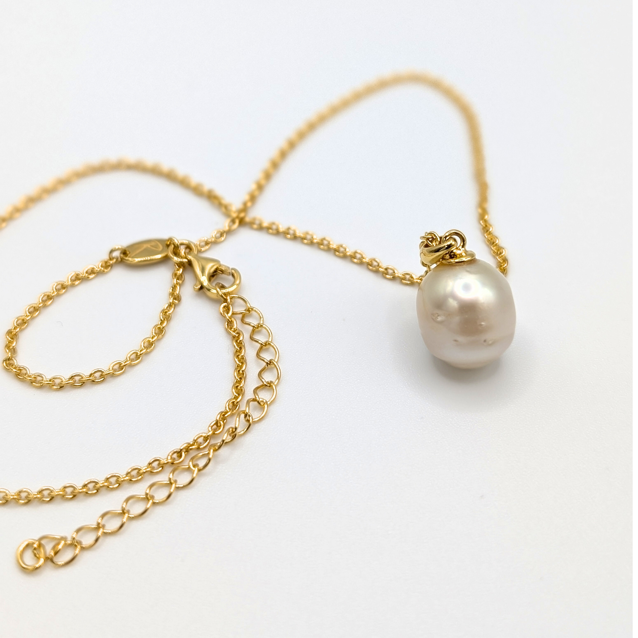 OPALINE Gold South Sea Pearl Pendant Necklace